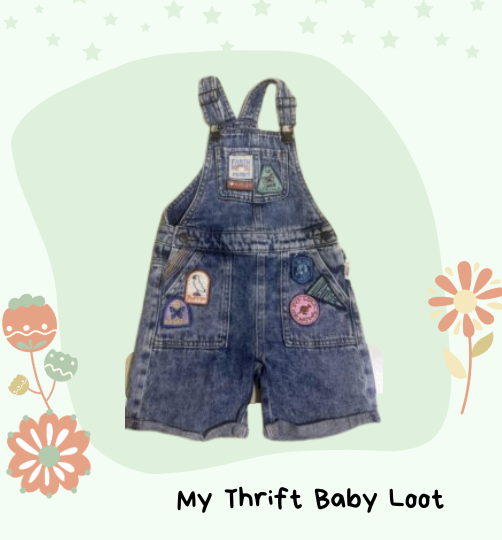 NEW Marks and Spencers denim dungarees (2-3 years)
